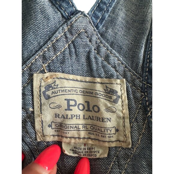 POLO RALPH LAUREN Girl's Full Length Overalls Size 8 / Medium - Picture 3 of 10